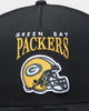 New Era Green Bay Packers 'Team Head' 9FIFTY A-Frame Snapback Black