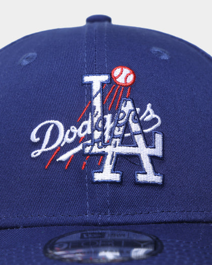 New Era Los Angeles Dodgers 'Double Logo' 9FORTY Snapback Dark Royal