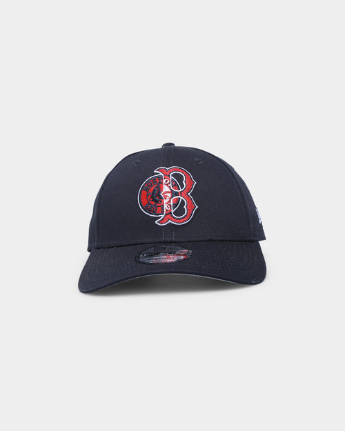 New Era Boston Red Sox 'Double Logo' 9FORTY Snapback Navy