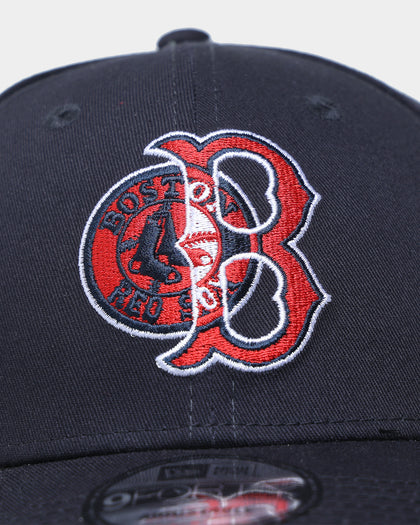 New Era Boston Red Sox 'Double Logo' 9FORTY Snapback Navy
