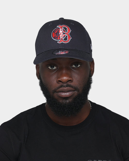 New Era Boston Red Sox 'Double Logo' 9FORTY Snapback Navy