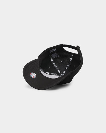 New Era New York Yankees 'Black Grey Mesh' 9FORTY Cloth Strapback Black