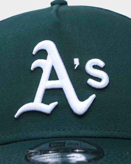 New Era Oakland Athletics 9FORTY A-Frame Snapback Dark Green/Wheat
