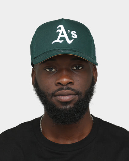 New Era Oakland Athletics 9FORTY A-Frame Snapback Dark Green/Wheat