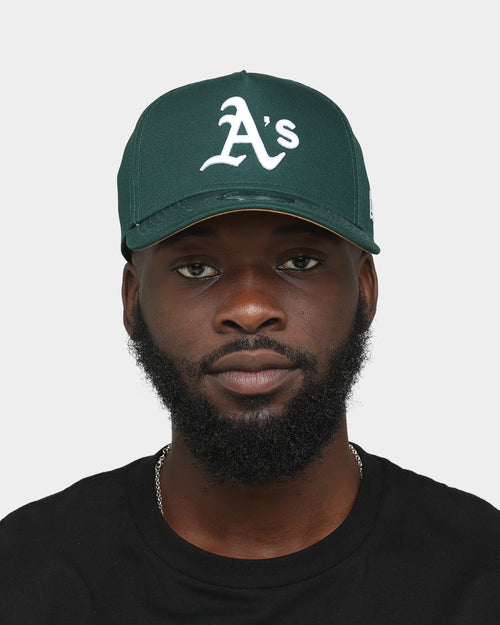 New Era Oakland Athletics 9FORTY A-Frame Snapback Dark Green/Wheat