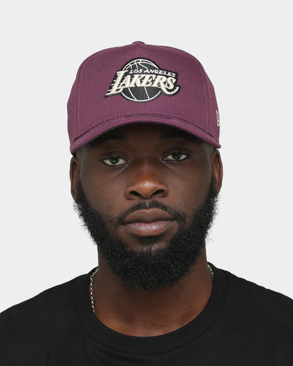 New Era Los Angeles Lakers 9FORTY A-Frame Snapback Plum