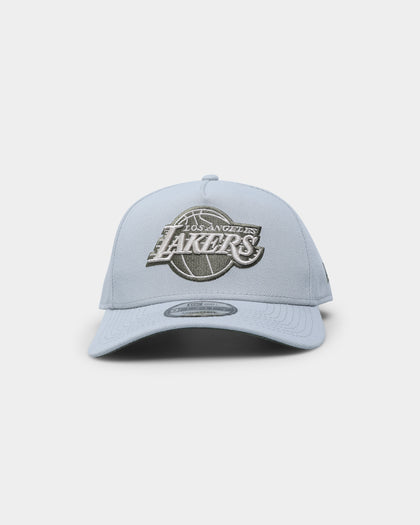 New Era Los Angeles Lakers 9FORTY A-Frame Snapback Silver/New Olive