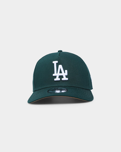 New Era Los Angeles Dodgers 9FORTY A-Frame Snapback Dark Green/Wheat