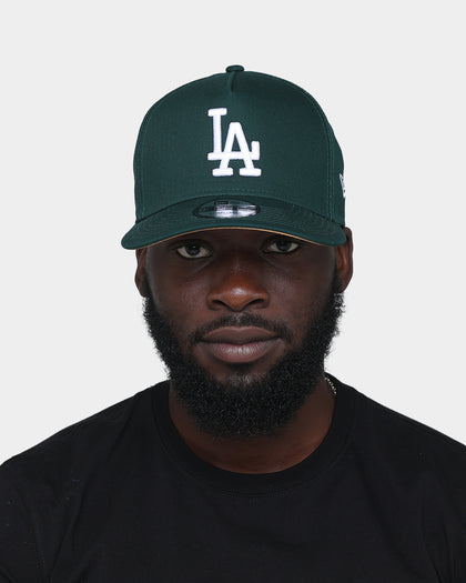 New Era Los Angeles Dodgers 9FORTY A-Frame Snapback Dark Green/Wheat