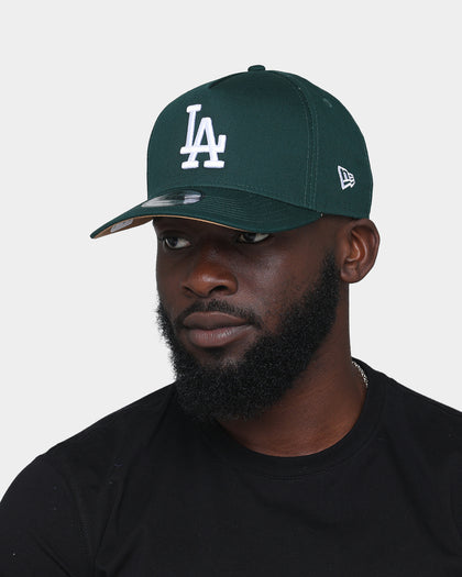 New Era Los Angeles Dodgers 9FORTY A-Frame Snapback Dark Green/Wheat