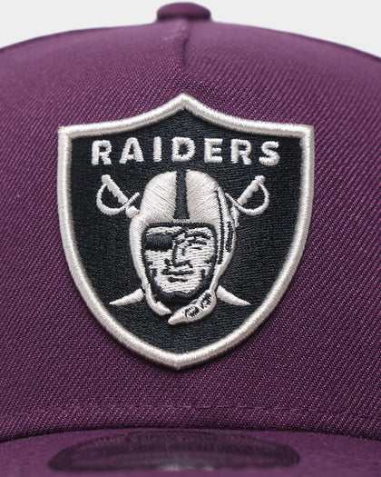 New Era Las Vegas Raiders 9FORTY A-Frame Snapback Plum