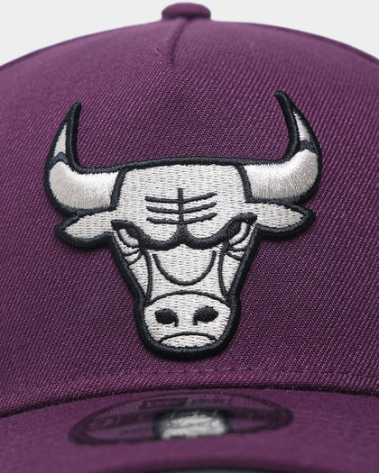 New Era Chicago Bulls 9FORTY A-Frame Snapback Plum