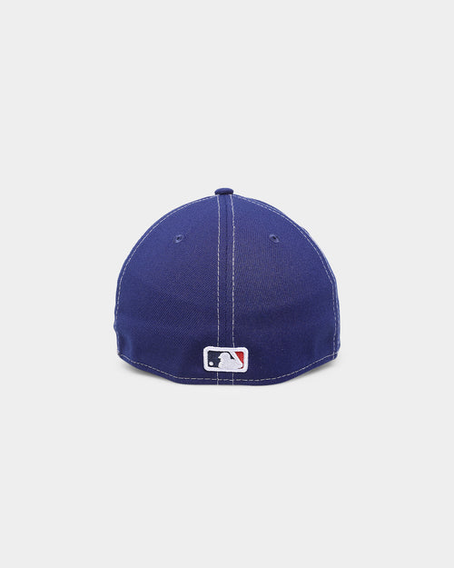 New Era Los Angeles Dodgers 'Contrast Stitch' 39THIRTY Stretch Fit Dark Royal