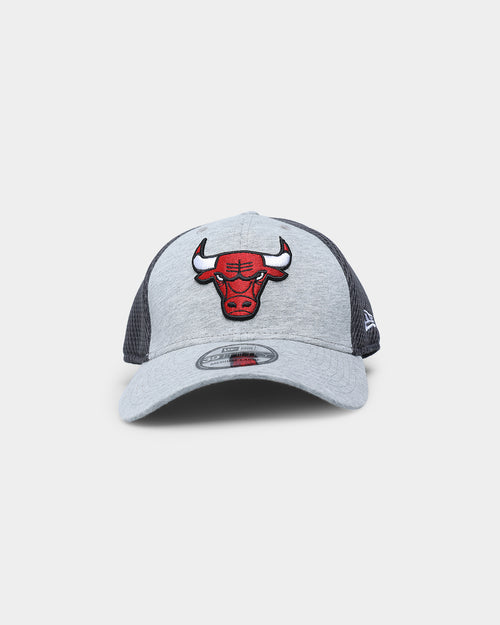 New Era Chicago Bulls 'Graphite Mesh 39THIRTY Fitted Heather Grey
