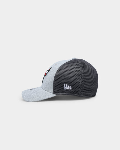 New Era Chicago Bulls 'Graphite Mesh 39THIRTY Fitted Heather Grey