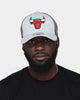 New Era Chicago Bulls 'Graphite Mesh 39THIRTY Fitted Heather Grey
