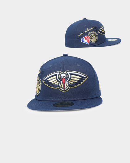 New Era New Orleans Pelicans NBA Back-Half '21-'22 59FIFTY Fitted Dark Blue