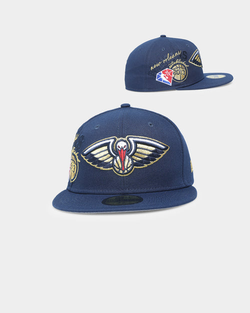 New Era New Orleans Pelicans NBA Back-Half '21-'22 59FIFTY Fitted Dark Blue