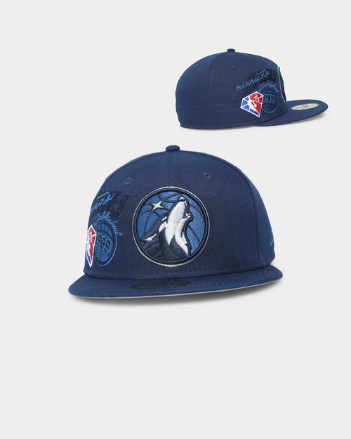 New Era Minnesota Timberwolves NBA Back-Half '21-'22 59FIFTY Fitted Dark Blue