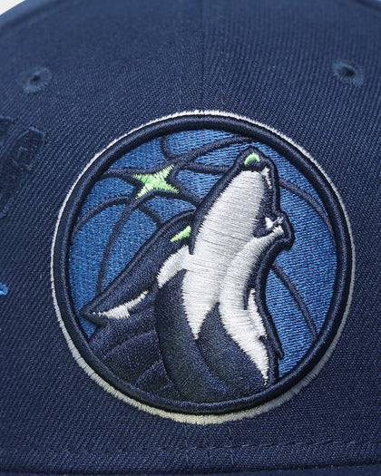 New Era Minnesota Timberwolves NBA Back-Half '21-'22 59FIFTY Fitted Dark Blue