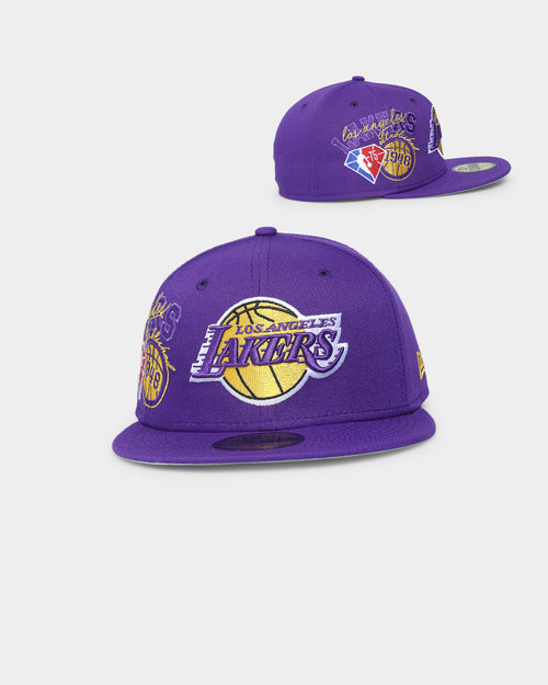 New Era Los Angeles Lakers NBA Back-Half '21-'22 59FIFTY Fitted Purple