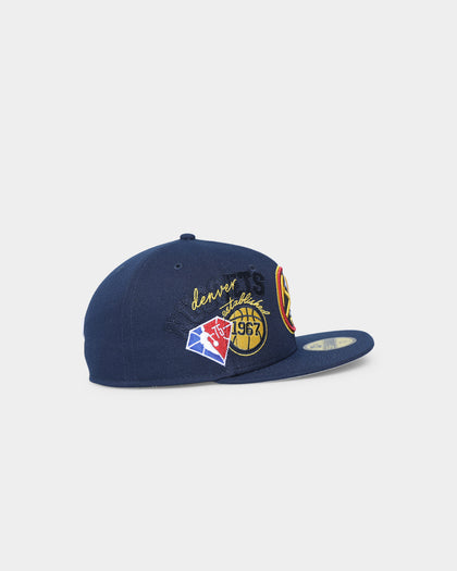 New Era Denver Nuggets NBA Back-Half '21-'22 59FIFTY Fitted Dark Blue