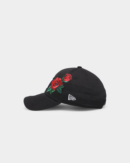 New Era Women's New York Yankees 'Rose Emblem' 9FORTY A-Frame Snapback Black/Rose