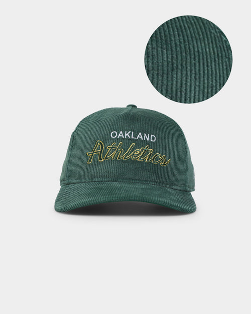 New Era Oakland Athletics 'OG Team Coloured Cord' Script Old Golfer Snapback Green