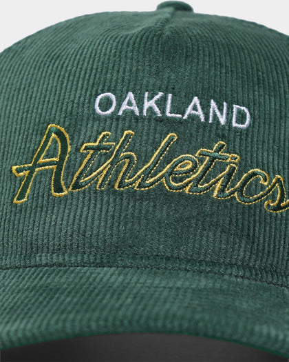 New Era Oakland Athletics 'OG Team Coloured Cord' Script Old Golfer Snapback Green