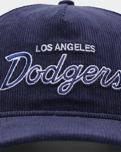 New Era Los Angeles Dodgers 'OG Team Coloured Cord' Script Old Golfer Snapback Navy