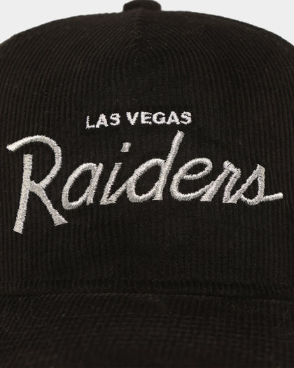 New Era Las Vegas Raiders 'Corduroy Script' Golfer Snapback Original Team Colours