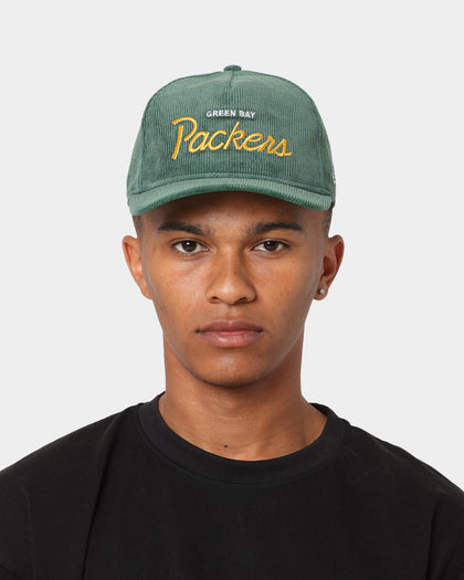New Era Green Bay Packers 'OG Team Coloured Cord' Script Old Golfer Snapback Green