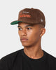 New Era Cleveland Browns 'OG Team Coloured Cord' Script Old Golfer Snapback Brown