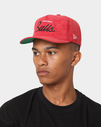 New Era Chicago Bulls 'OG Team Coloured Cord' Script Old Golfer Snapback Red