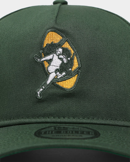 New Era Green Bay Packers Throwback Logo Old Golfer Snapback OTC/Kelly Green