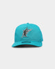 New Era Florida Marlins Throwback Logo Old Golfer Snapback OTC/Kelly Green
