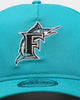 New Era Florida Marlins Throwback Logo Old Golfer Snapback OTC/Kelly Green
