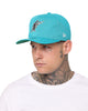 New Era Florida Marlins Throwback Logo Old Golfer Snapback OTC/Kelly Green