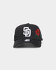 New Era San Diego Padres 'Rose Emblem' 9FORTY A-Frame Snapback Black/Rose