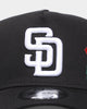 New Era San Diego Padres 'Rose Emblem' 9FORTY A-Frame Snapback Black/Rose