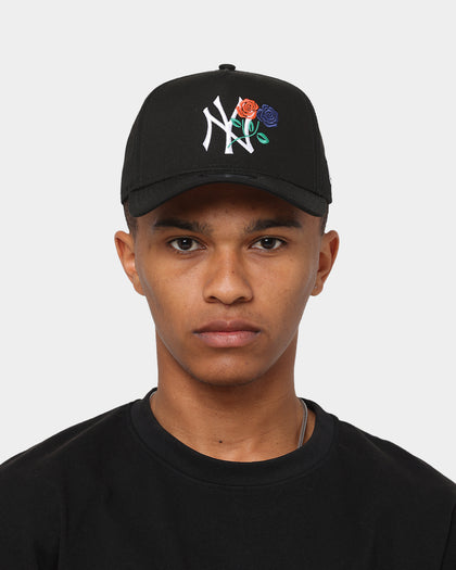 New Era New York Yankees 'Rose Crossover' 9FORTY A-Frame Snapback Black/White