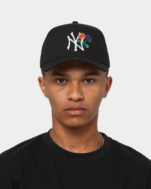 New Era New York Yankees 'Rose Crossover' 9FORTY A-Frame Snapback Black/White
