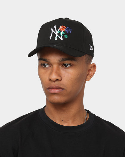New Era New York Yankees 'Rose Crossover' 9FORTY A-Frame Snapback Black/White