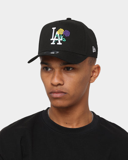 New Era Los Angeles Dodgers 'Rose Crossover' 9FORTY A-Frame Snapback Black/White