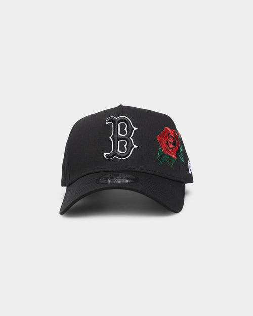 New Era Boston Red Sox 'Rose Emblem' 9FORTY A-Frame Snapback Black/Rose