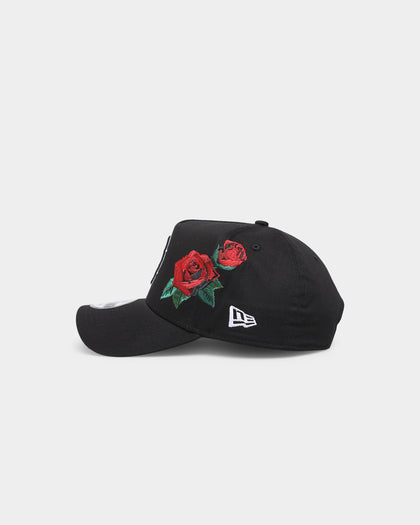 New Era Boston Red Sox 'Rose Emblem' 9FORTY A-Frame Snapback Black/Rose