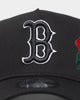 New Era Boston Red Sox 'Rose Emblem' 9FORTY A-Frame Snapback Black/Rose