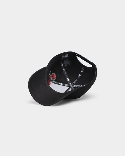 New Era Boston Red Sox 'Rose Emblem' 9FORTY A-Frame Snapback Black/Rose