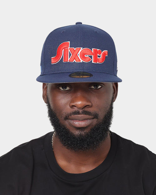 New Era Philadelphia 76Ers 'NBA Authentics City Edition' 59FIFTY Fitted Medium Blue