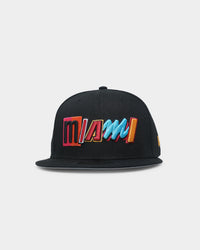 New Era Miami Heat 'NBA Authentics City Edition' 59FIFTY Fitted Black
